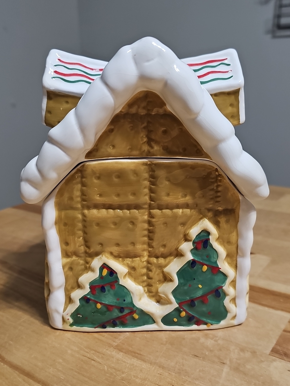 ​Vintage Lefton 2004 Gingerbread House People Treater Candy Dish Boxed #18154 - Picture 3 of 7